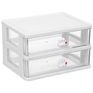 Kisangel 1pc Plastic Storage Drawers Two Layer Drawer Type Closet ...