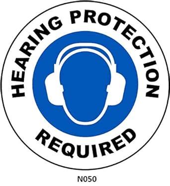 Notice Sign- Hearing Protection Required : Amazon.in: Industrial ...