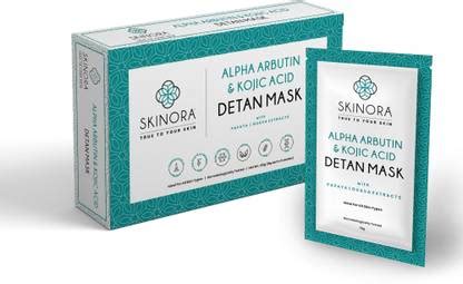 Skinora Alpha Arbutin & Kojic Acid Detan Mask for Tan Removal, Skin ...