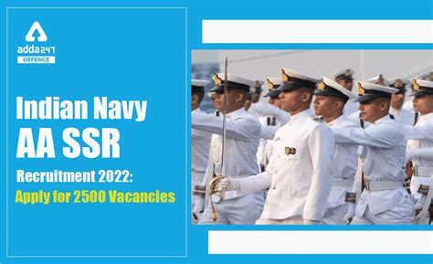 Indian Navy SSR AA Recruitment 2022 Notification Out, Last Day to Apply ...