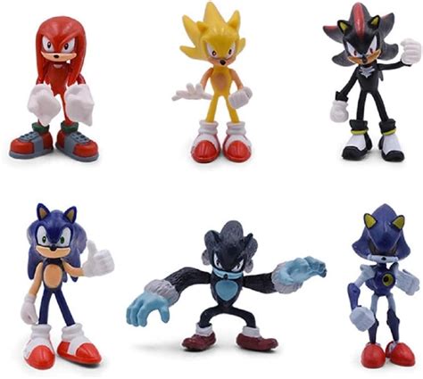 Buy Rumbold Sonic The Hedgehog Action Figures – 6-Pack Collectible ...