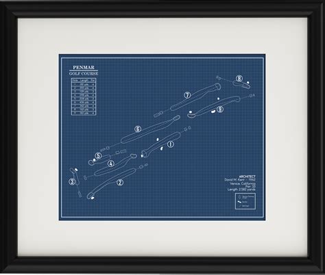 Penmar Golf Course Blueprint (Print) – GolfBlueprints