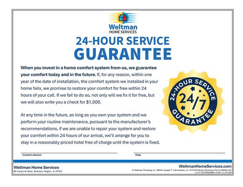 Guarantee | Weltman Home Services