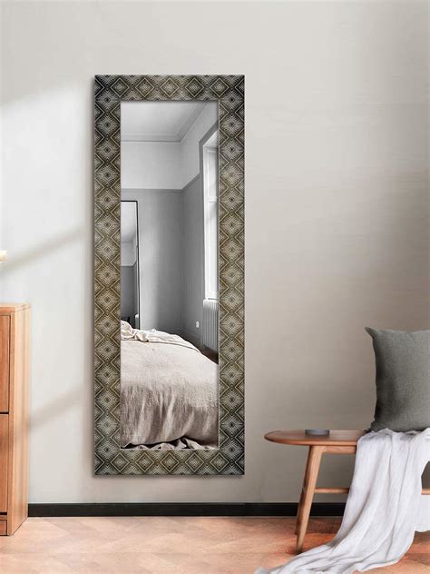 Buy 999STORE Printed Mirror for Bedroom Full Length Standing Mirror for ...