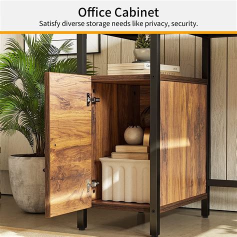 Buy CubiCubi L Shaped Desk with File cabinets, 59.1 Inch Corner ...