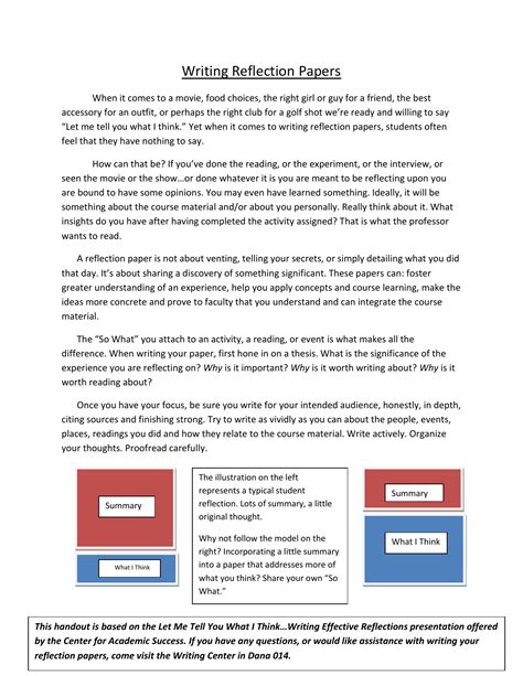 Writing a Reflection 的图像结果