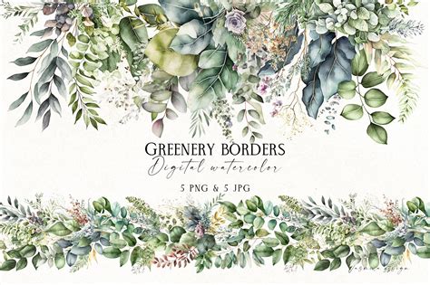 greenery clipart border #5928085 | Clipart Library