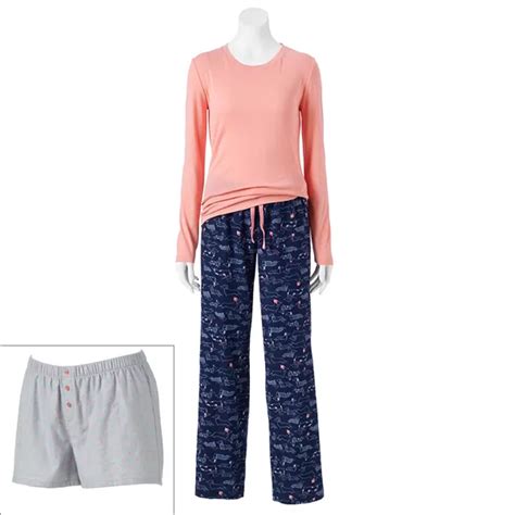 Women's Sonoma Goods For Life® Pajamas: 3-pc. Flannel Pajama Gift Set