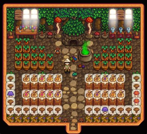 my stardew valley mushroom shed yay | Ideias de cabana, Ideias de jogos ...