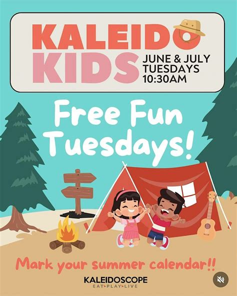 Kaleido Kids Summer Tuesdays, Kaleidoscope, Mission Viejo, 3 June to 29 ...