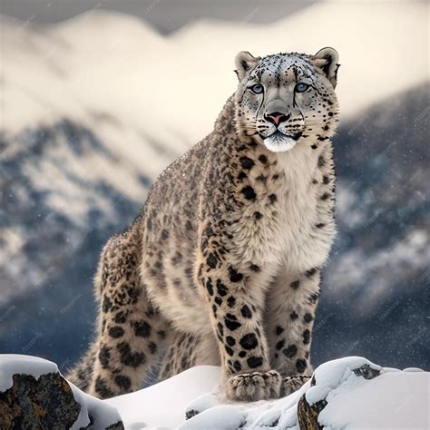 Snow Leopard Background