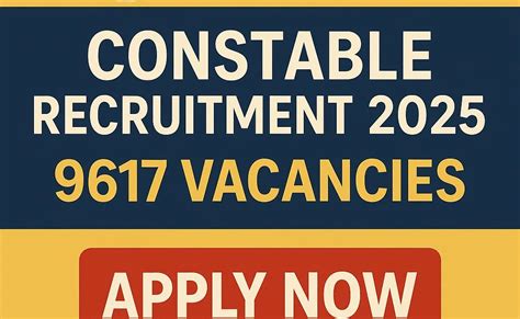 Rajasthan Police Constable Recruitment 2025 : 9617 Vacancies | Apply ...
