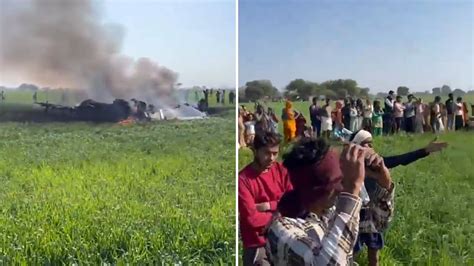 MP Fighter Jet Crash VIDEO: IAF Mirage 2000 Crashes Into Fields In ...