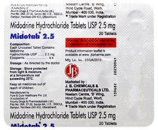 Midotab 2.5 MG | Order Midotab 2.5 MG Tablet Online at Truemeds