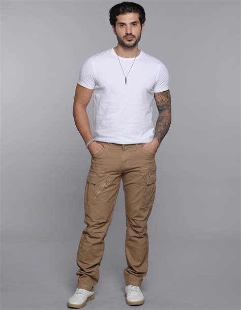 Khaki Regular Fit Cargo Pant – ROOKIES