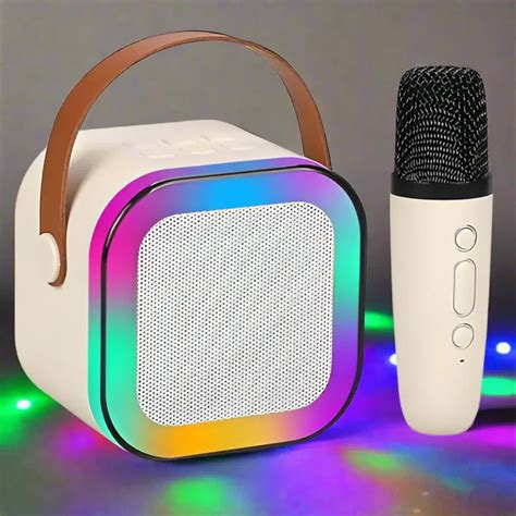 Mini Karaoke Mike with Bluetooth LED Speaker | USB CHARGE