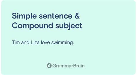 Image result for Example of Compound Subject