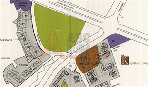 Location map of DLF Royalton Tower.