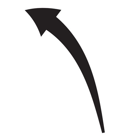 Arrow symbol set of doodle or sketch outline of circle, curve, swipe up ...