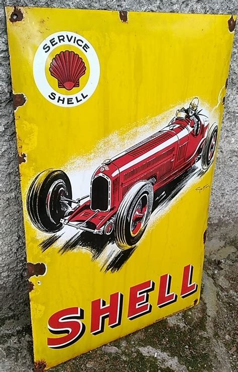 Image result for Shell Enamel Sign