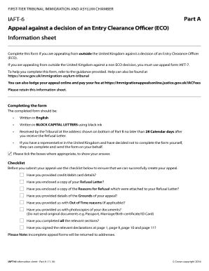 A Guide To Completing IAFT-6 Appeal Form - HMCTS Court And ... - Fill ...