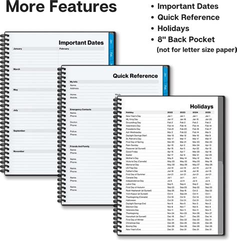 Buy Dunwell 2023 Planner Weekly Monthly (8.5x11), 2023 Large Planner ...