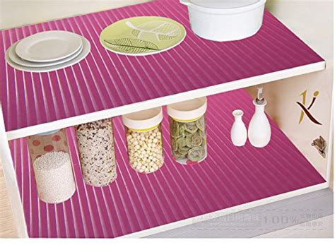 Buy Kuber Industries PVC 6 Piece Refrigerator Drawer Mat Set - Pink ...