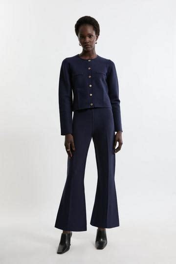 Navy Trousers | Karen Millen