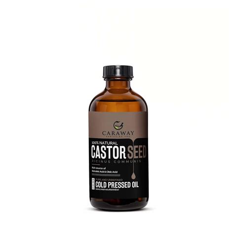 Buy CARAWAY Organic Cold Pressed Castor Oil – Edible for Constipation ...