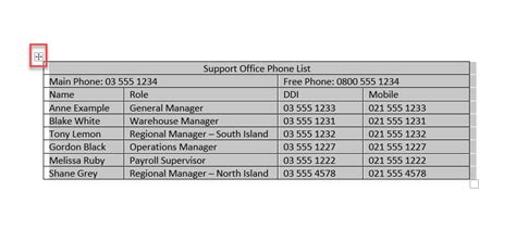 Image result for Table Number Format