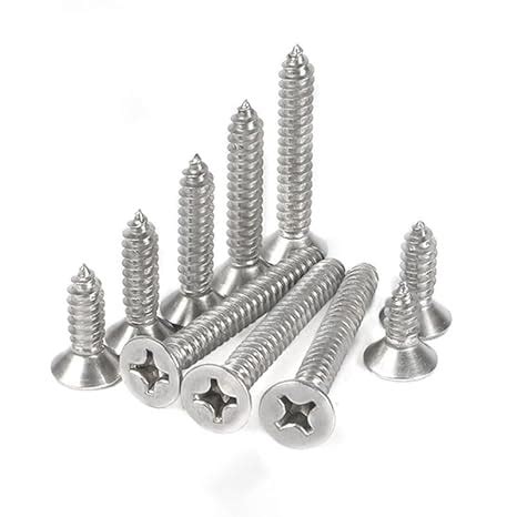 50 Pcs Self Tapping Screws, M4 x 16mm Multi Purpose Screws, 304 ...