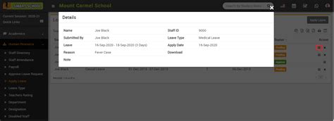 How to Apply Leave? - Smart School : School Management System by QDOCS