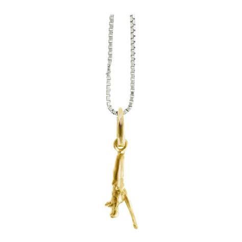 Fourteen Karat Yellow Gold Tea Chainka Charm by the Artist For Sale at ...