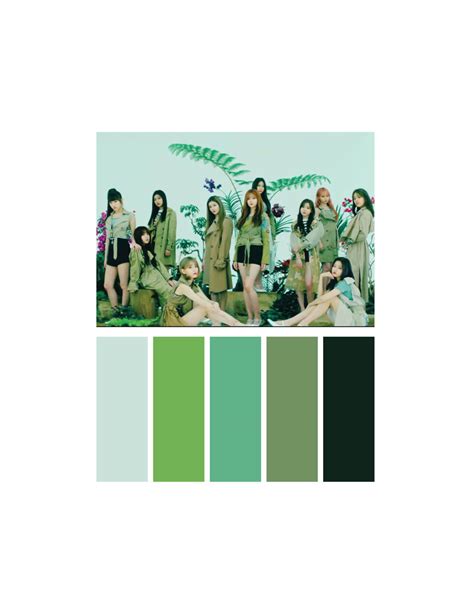 Kpop color palettes