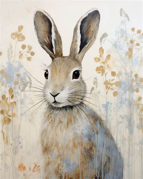 Easter Bunny Rabbit Art Print Free Stock Photo - Public Domain Pictures