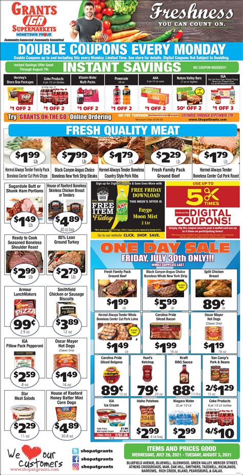 Grant's Supermarket Ad Circular - 07/28 - 08/03/2021 | Rabato