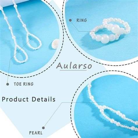 Aularso Boho Beaded Foot Chain 2PCS Pearl Anklet Chains India | Ubuy