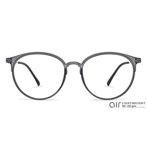 Buy Matte Grey Gunmetal Grey Full Rim Round Lenskart Air Online Air ...