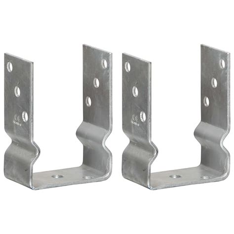 Buy vidaXL 2/6/12x Fence Anchors Silver Galvanised Steel Ground Spike ...