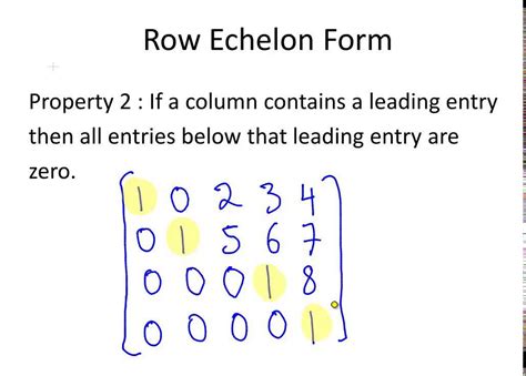 Image result for Row Echelon Form Tutorial