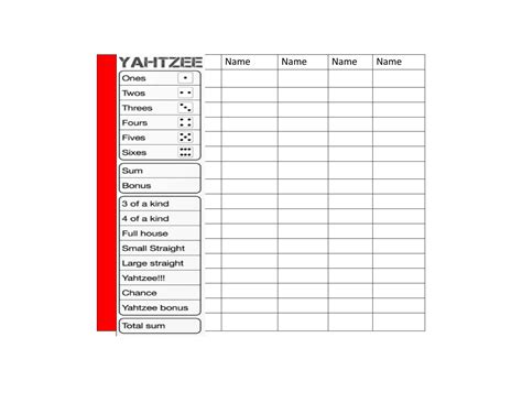 28 Printable Yahtzee Score Sheets & Cards (101% FREE) ᐅ TemplateLab