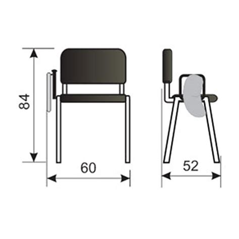 Amfiteatarska stolica sa tablom K39/RK | Volim svoj dom