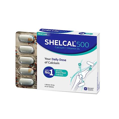 Torrent Shelcal 500 Calcium Tablets With Vitamin D3 For Healthy And ...