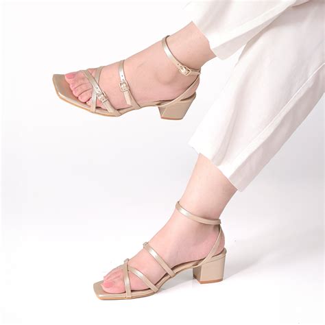 Gold Metal detail Multi-Strap Sandals – Dip Your Toes