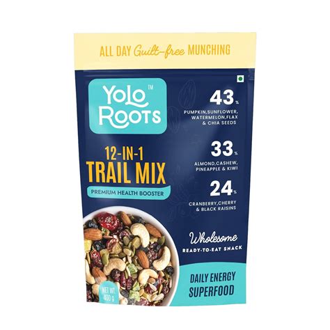 Yolo Roots Trail Mix | 400g | Roasted 12-IN-1 Super Healthy with ...