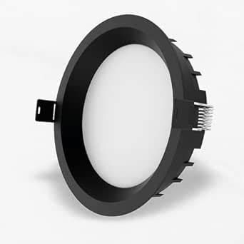 PRILUCE 24W Round LED Downlight | Black Finish | 3K Warm White | Energy ...