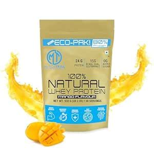 MuscleTrail Eco Pak Natural Whey Protein |30 Servings |24G Protein Per ...