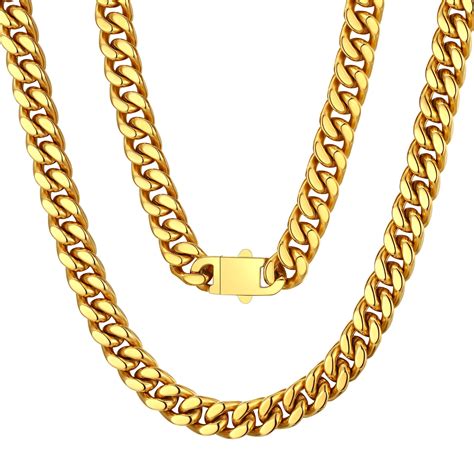 ChainsProMax Thick Gold Chain 20inch Gold Necklace for Men Heavy Gold ...