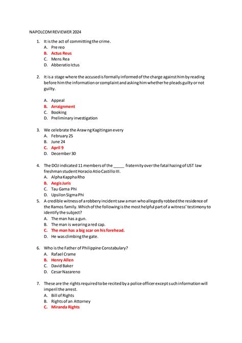 Image result for Napolcom Reviewer