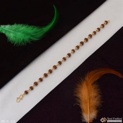 Latest Design High-quality Gold Plated Rudraksha Bracelet For Men ...